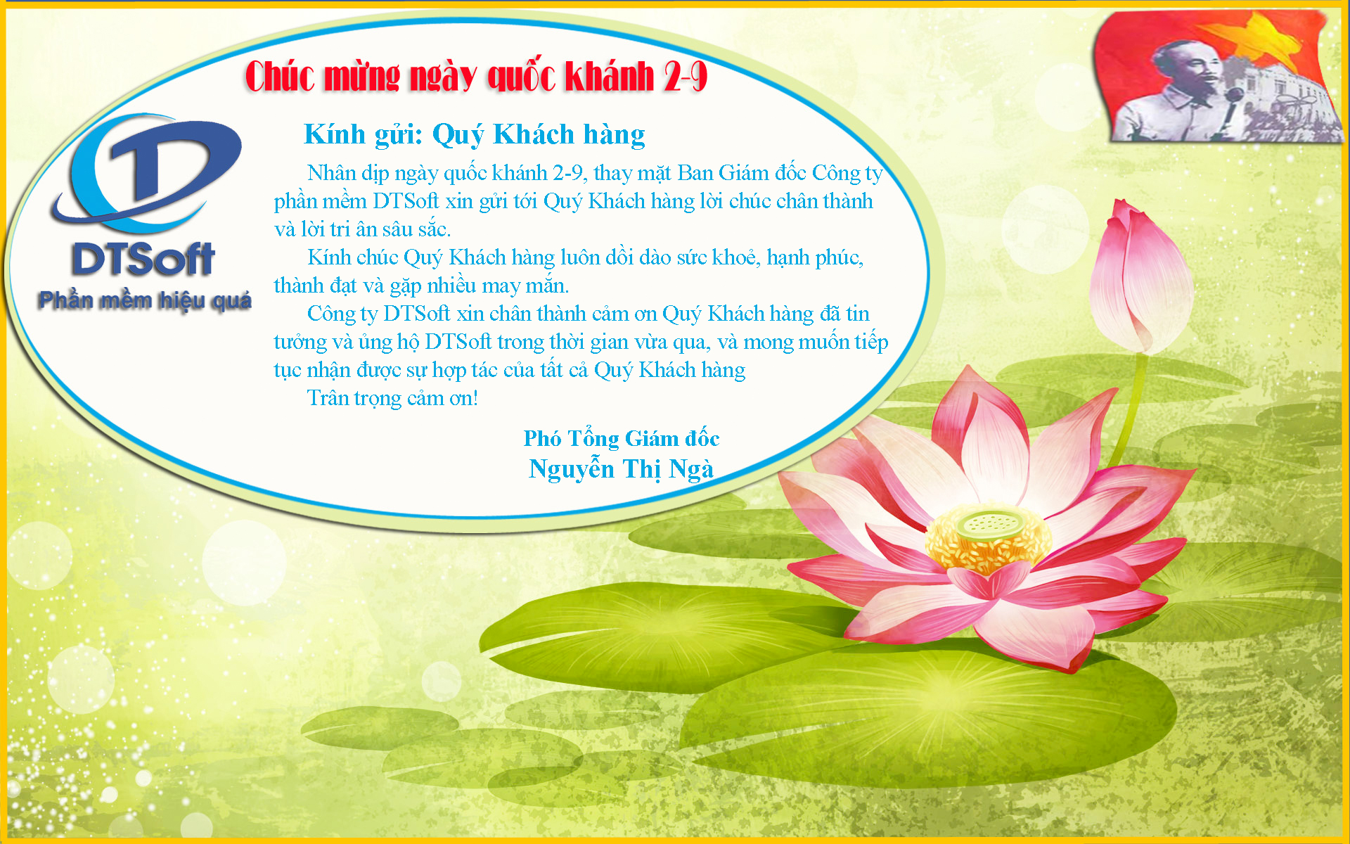DTSOFT - CHÚC MỪNG NGÀY QUỐC KHÁNH 2-9