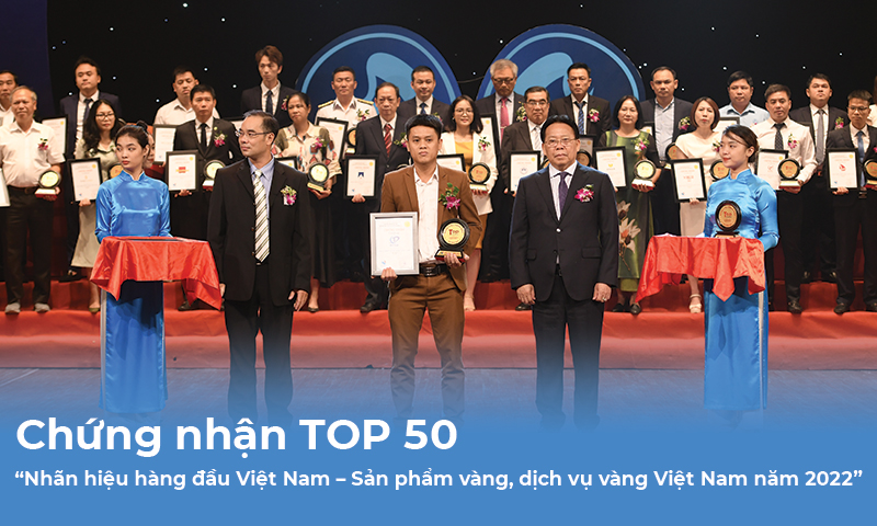 DTSoft được vinh danh TOP 50 “Nhãn hiệu hàng đầu Việt Nam” chương trình “Dịch vụ vàng – Sản phầm vàng 2022”