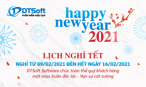 DTSoft thông báo nghỉ Tết Tân Sửu 2021