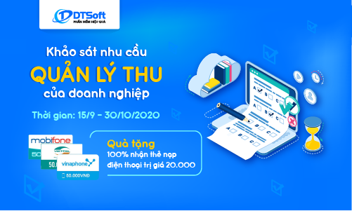 Khảo sát nhanh tay nhận ngay quà từ DTSoft (100% nhận được quà)
