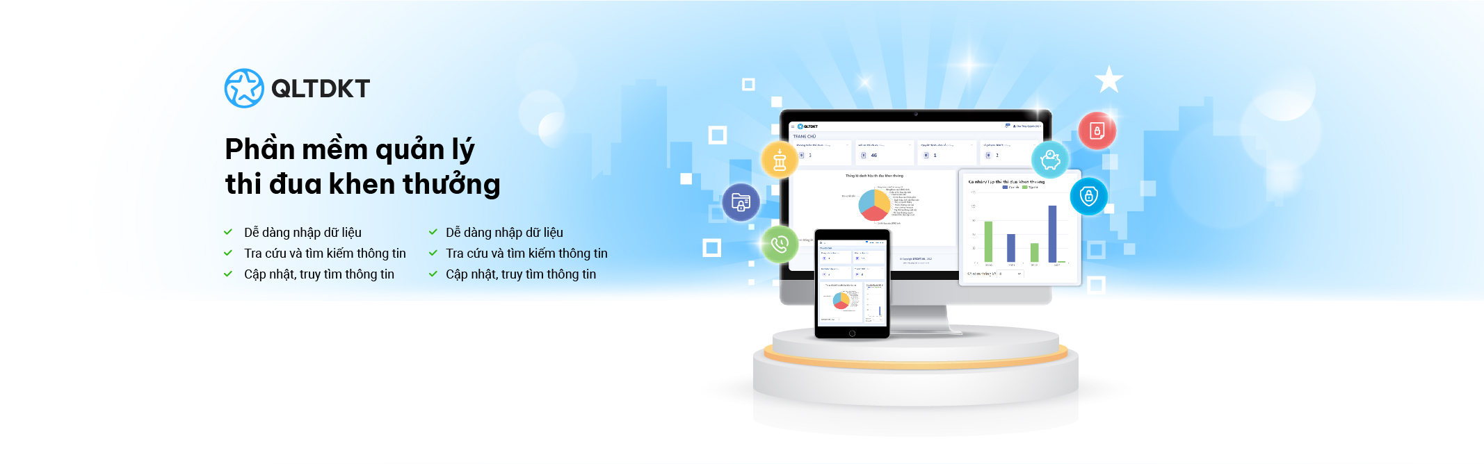 Phần mềm Quản lý thi đua khen thưởng